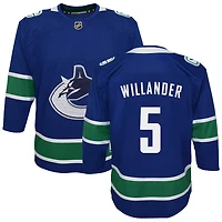 Tom Willander Youth Blue Vancouver Canucks Premier Custom Jersey