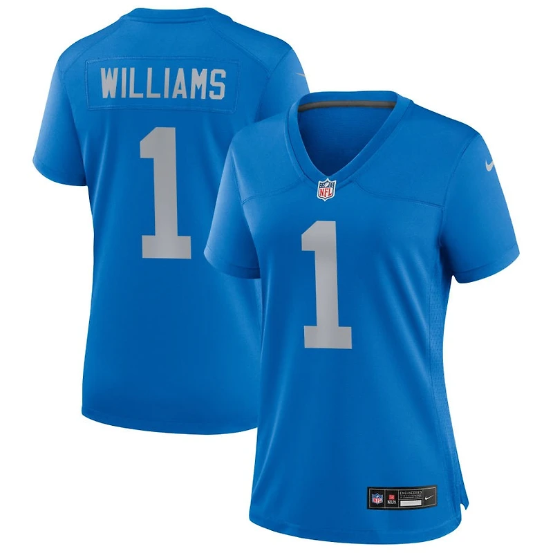 Jameson Williams Women's Nike Blue Detroit Lions Alternate Custom Game Jersey