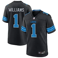 Jameson Williams Men's Nike  Black Detroit Lions Alternate Custom Game Jersey