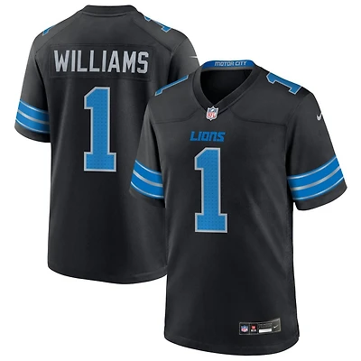 Jameson Williams Men's Nike  Black Detroit Lions Alternate Custom Game Jersey