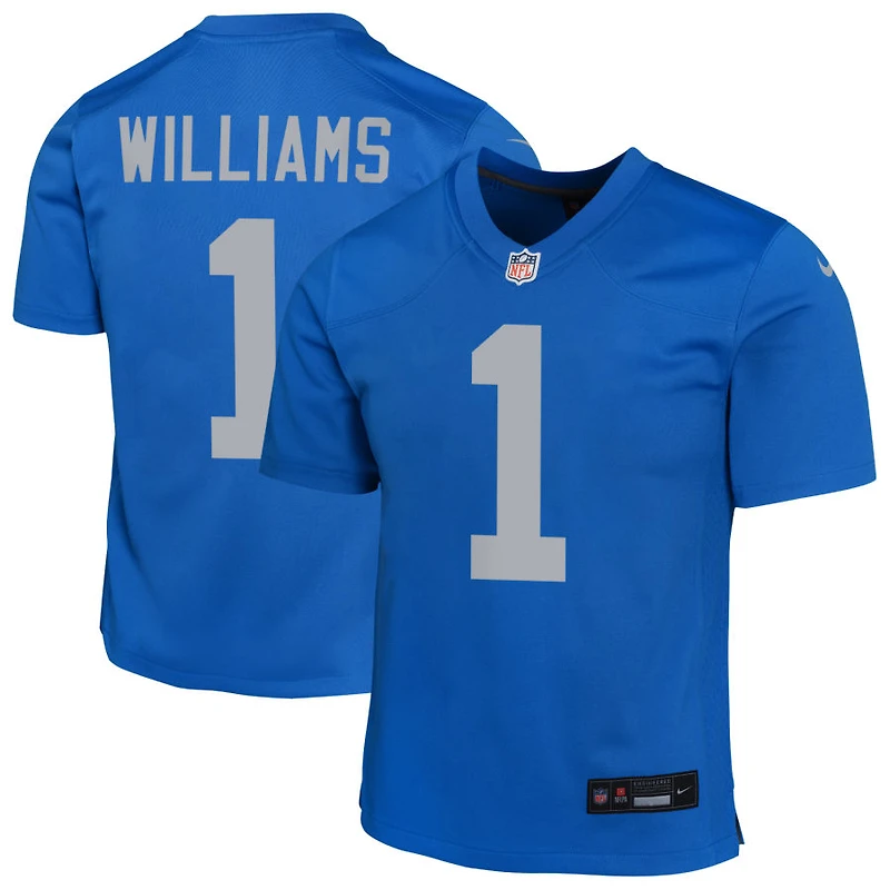 Jameson Williams Youth Nike Blue Detroit Lions Alternate Custom Game Jersey