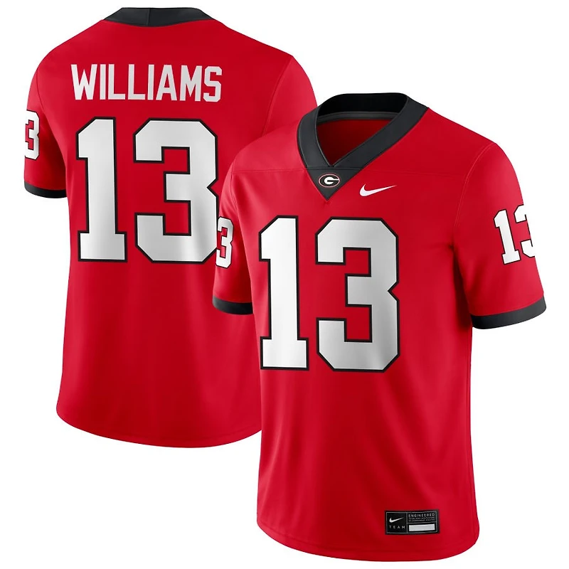 Tyler Williams Men's Nike Red Georgia Bulldogs NIL Pick-A-Player Game Jersey