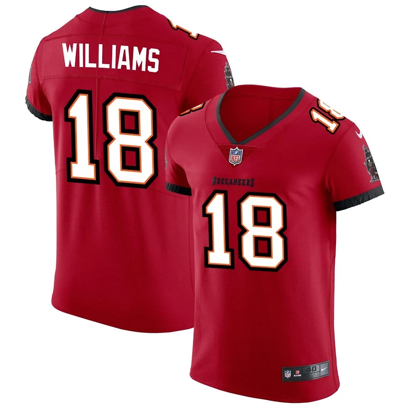 Josh Williams Men's Nike Red Tampa Bay Buccaneers Vapor Elite Custom Jersey