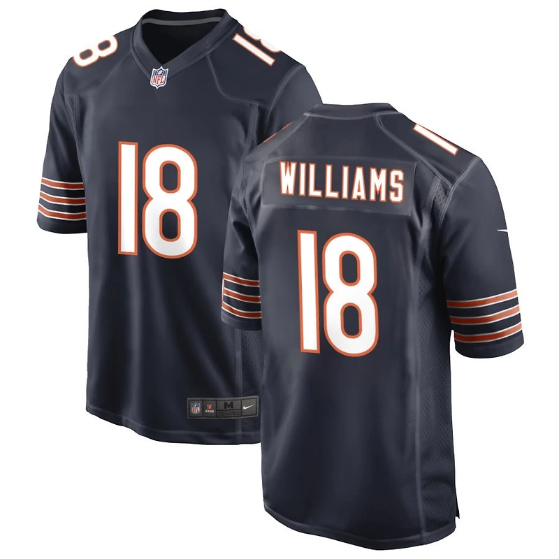 Caleb Williams Men's Nike Navy Chicago Bears Custom Game Jersey