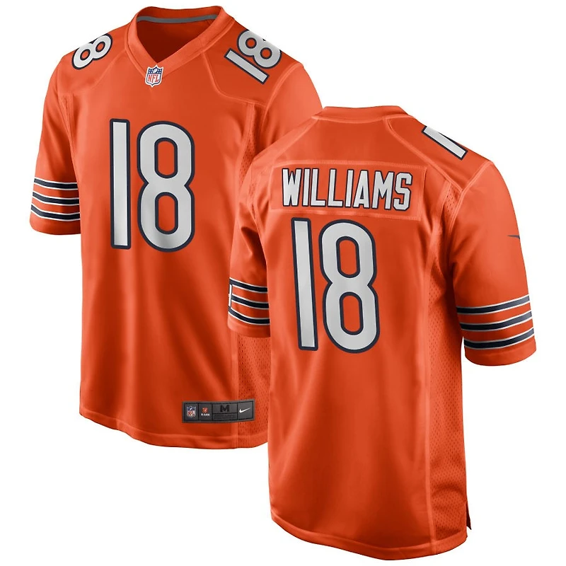 Caleb Williams Men's Nike Orange Chicago Bears Alternate Custom Game Jersey