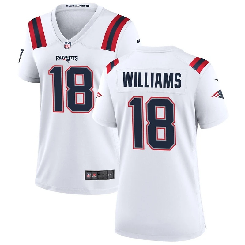 Kyle Williams Women's Nike New England Patriots White Custom Game Jersey