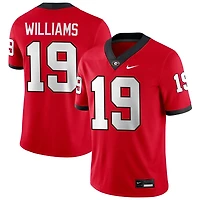 Justin Williams Men's Nike Red Georgia Bulldogs NIL Pick-A-Player Game Jersey
