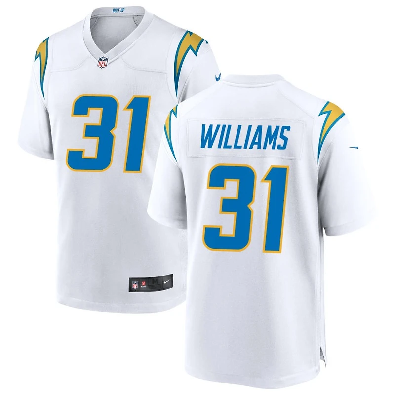 Marcus Williams Men's Nike White Los Angeles Chargers Custom Game Jersey
