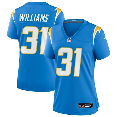 Marcus Williams Women's Nike Powder Blue Los Angeles Chargers Custom Game Jersey