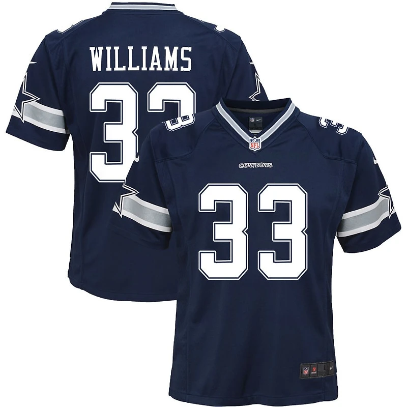 Javonte Williams Youth Nike Navy Dallas Cowboys Custom Game Jersey
