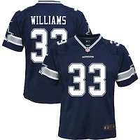 Javonte Williams Youth Nike Navy Dallas Cowboys Custom Game Jersey
