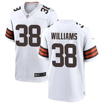 Trayveon Williams Men's Nike White Cleveland Browns Custom Game Jersey