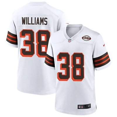Trayveon Williams Men's Nike White Cleveland Browns 1946 Collection Alternate Custom Jersey