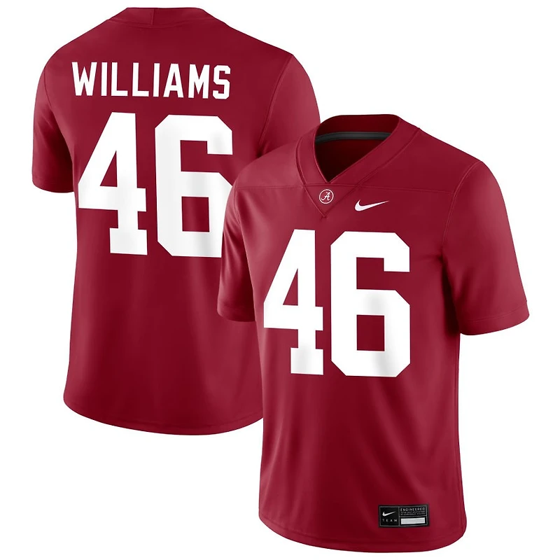 Jay Williams Men's Nike Crimson Alabama Crimson Tide NIL Pick-A-Player Football Replica Jersey