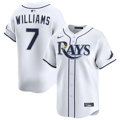 Carson Williams Men's Nike White Tampa Bay Rays Home Limited Custom Jersey