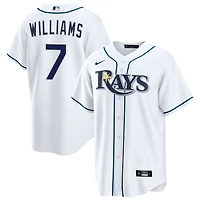 Carson Williams Men's Nike  White Tampa Bay Rays Home Custom Replica Jersey