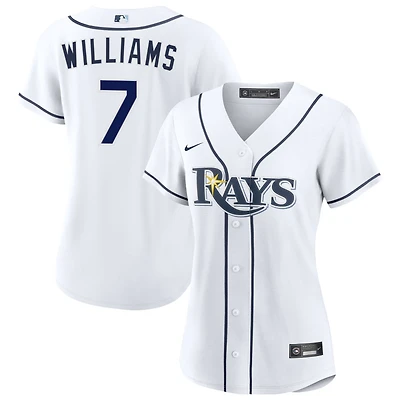 Carson Williams Women's Nike White Tampa Bay Rays Home Custom Replica 2.0 Jersey