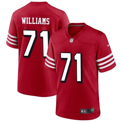 Trent Williams Men's Nike Scarlet San Francisco 49ers Alternate Custom Game Jersey