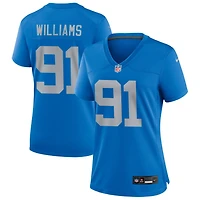 Tyleik Williams Women's Nike Blue Detroit Lions Alternate Custom Game Jersey