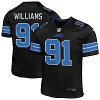 Tyleik Williams Youth Nike  Black Detroit Lions Alternate Custom Game Jersey