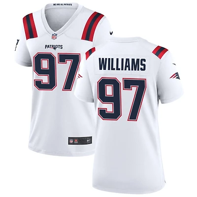 Milton Williams Women's Nike New England Patriots White Custom Game Jersey