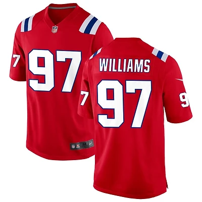 Milton Williams Men's Nike Red New England Patriots Alternate Custom Jersey