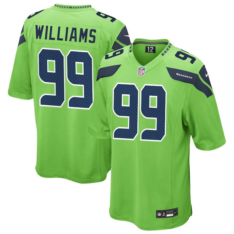Leonard Williams Men's Nike Neon Green Seattle Seahawks Alternate Custom Game Jersey