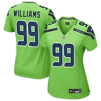 Leonard Williams Women's Nike Neon Green Seattle Seahawks Alternate Custom Game Jersey