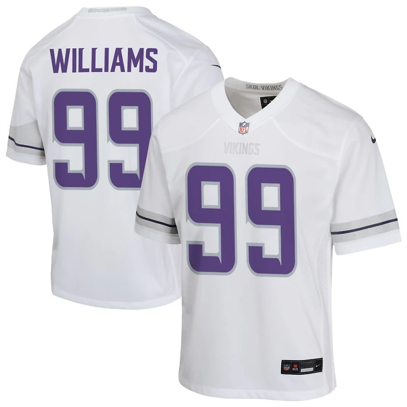 Elijah Williams Youth Nike White Minnesota Vikings Alternate Custom Game Jersey