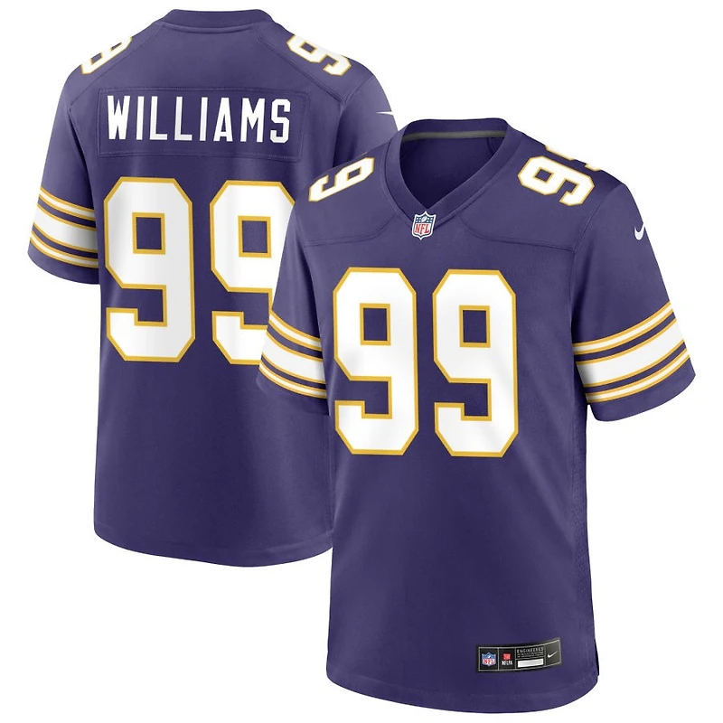 Elijah Williams Men's Nike Purple Minnesota Vikings Classic Custom Game Jersey