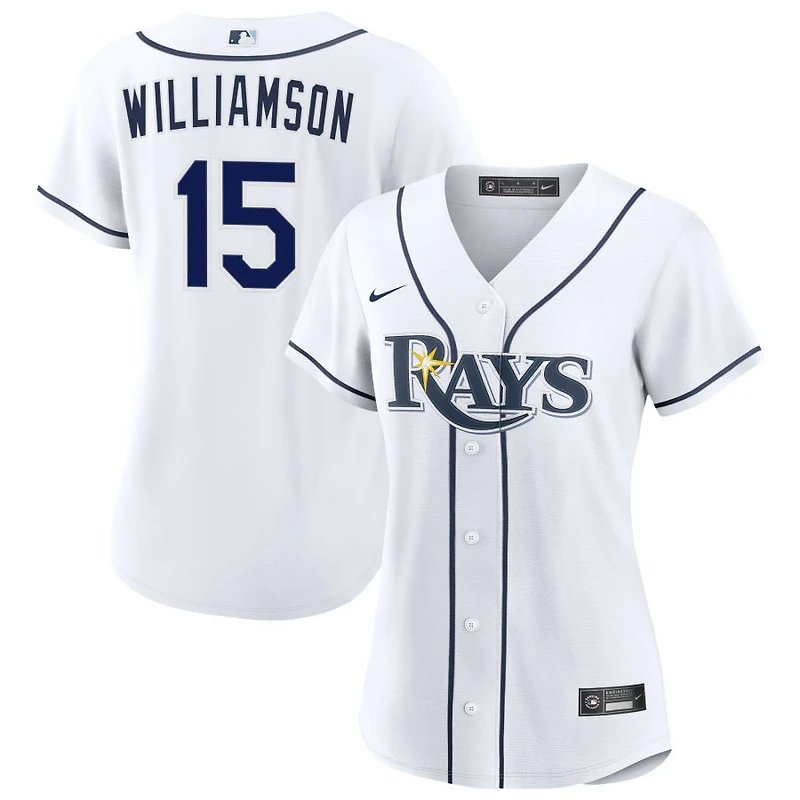 Ben Williamson Women's Nike White Tampa Bay Rays Home Custom Replica 2.0 Jersey