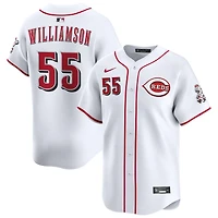 Brandon Williamson Men's Nike White Cincinnati Reds Home Limited Custom Jersey