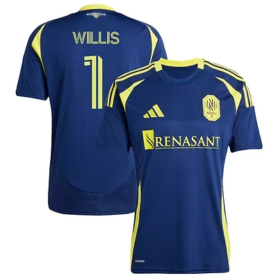 Joe Willis Men's adidas  Navy Nashville SC 2025 The Heart of Nashville Kit Replica Custom Jersey