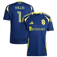 Joe Willis Men's adidas  Navy Nashville SC 2025 The Heart of Nashville Kit Replica Custom Jersey