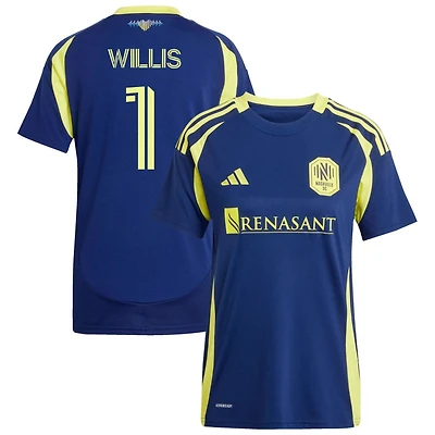 Joe Willis Women's adidas  Navy Nashville SC 2025 The Heart of Nashville Kit Replica Custom Jersey