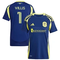 Joe Willis Women's adidas  Navy Nashville SC 2025 The Heart of Nashville Kit Replica Custom Jersey