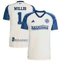 Joe Willis Men's adidas White Nashville SC 2025 Third Replica Custom Jersey
