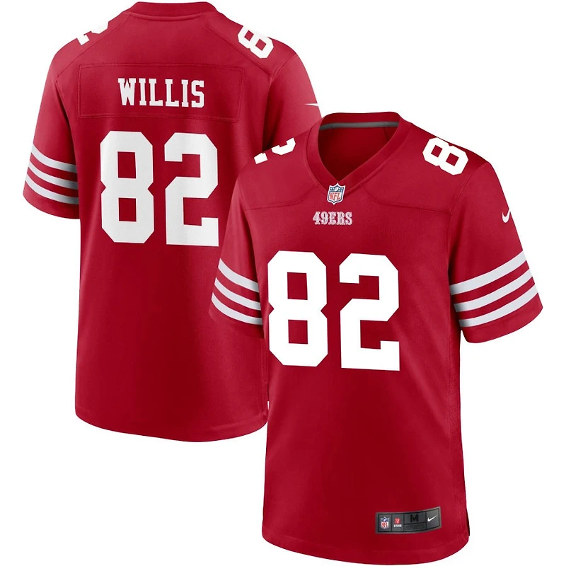Brayden Willis Men's Nike Scarlet San Francisco 49ers Custom Jersey