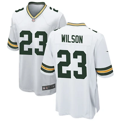 Emanuel Wilson Men's Nike White Green Bay Packers Custom Game Jersey