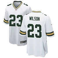 Emanuel Wilson Men's Nike White Green Bay Packers Custom Game Jersey