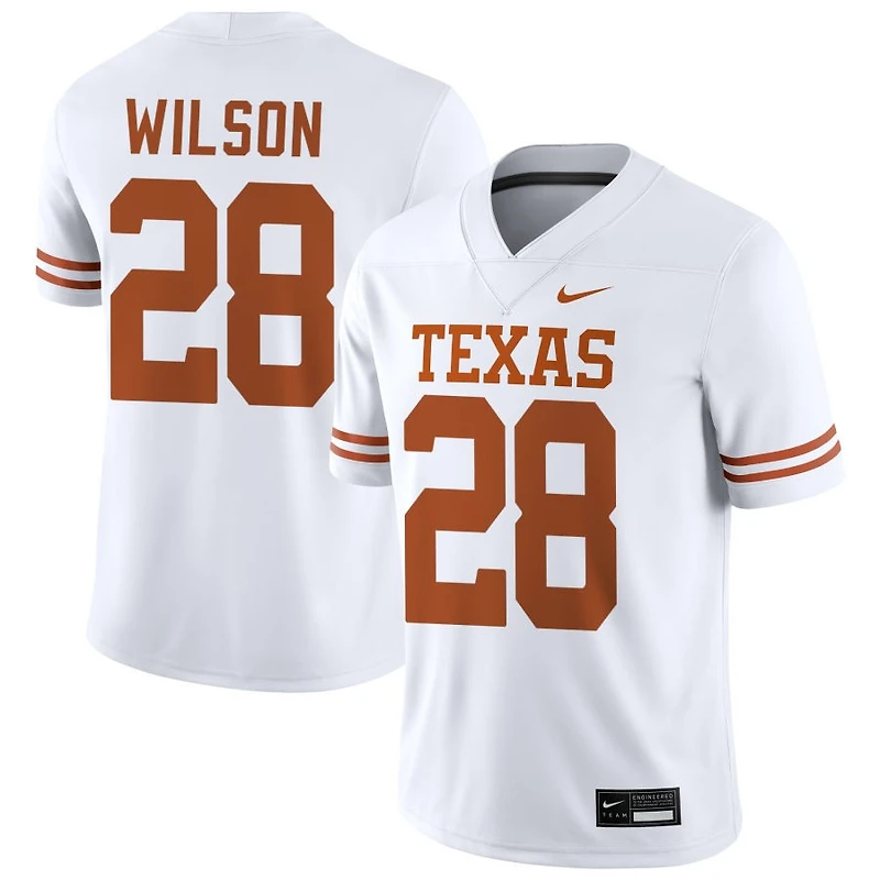 Santana Wilson Men's Nike White Texas Longhorns NIL Pick-A-Player Game Jersey