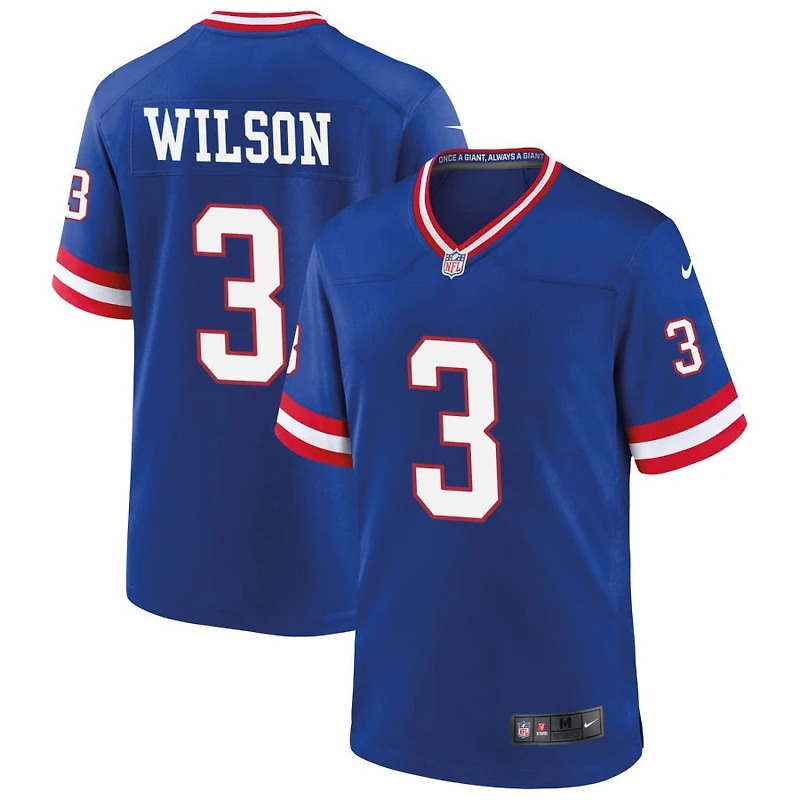 Russell Wilson Men's Nike Royal New York Giants Classic Custom Game Jersey