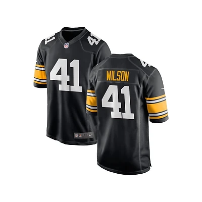 Payton Wilson Youth Nike Black Pittsburgh Steelers Alternate Custom Game Jersey