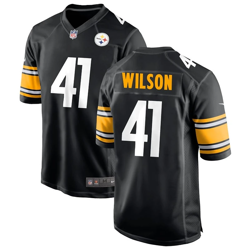 Payton Wilson Men's Nike Black Pittsburgh Steelers Custom Game Jersey