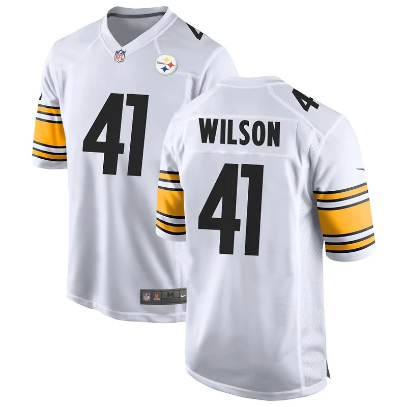 Payton Wilson Men's Nike White Pittsburgh Steelers Game Custom Jersey
