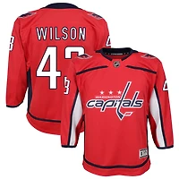 Tom Wilson Youth Red Washington Capitals Home Custom Premier Jersey
