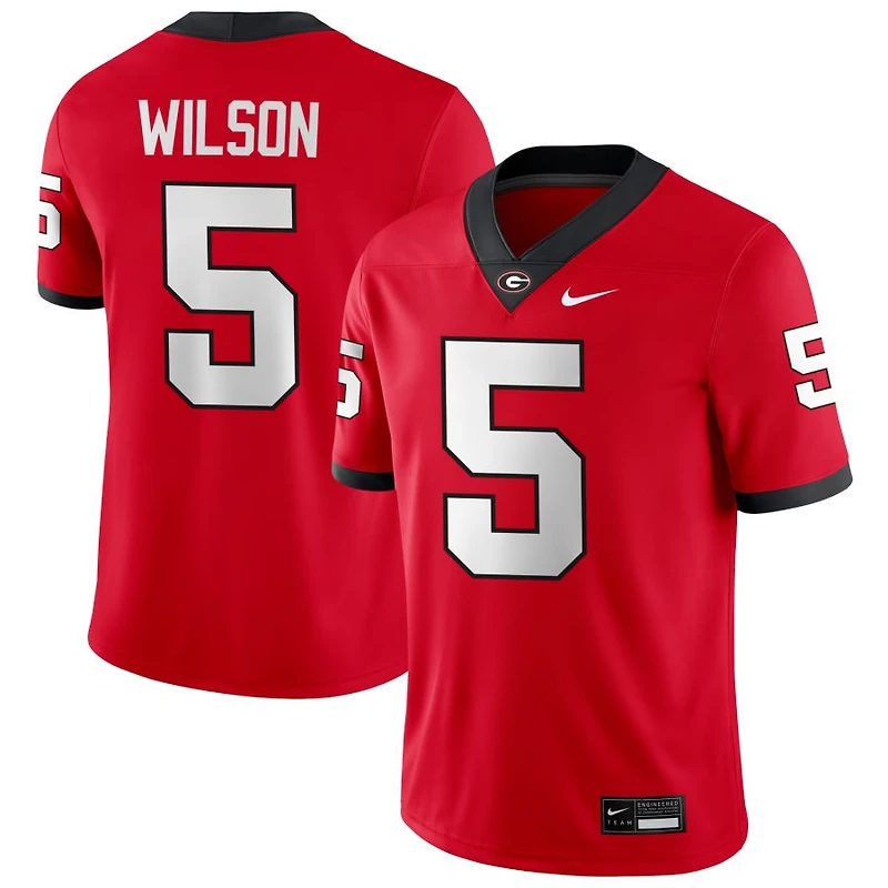 Raylen Wilson Men's Nike Red Georgia Bulldogs NIL Pick-A-Player Game Jersey