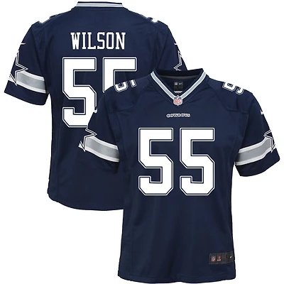 Logan Wilson Youth Nike Navy Dallas Cowboys Custom Game Jersey