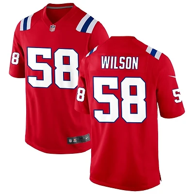 Jared Wilson Men's Nike Red New England Patriots Alternate Custom Jersey