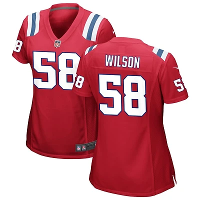 Jared Wilson Women's Nike Red New England Patriots Alternate Custom Jersey